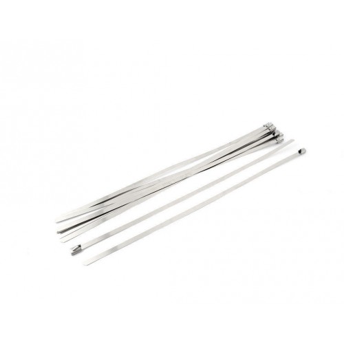 Sachet de 10 colliers en Inox à billes pour bande thermique échappement - 4.6 * 300 mm
