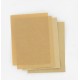 Pochette de 4 feuilles 200 x 150 mm papier huilé indéchirable 150° - 1 x 0.15 / 1 x 0.25 / 2 x 0.50 mm