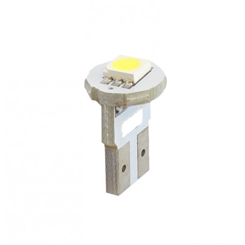 Blister 2 ampoules à LED W5W - T10 - 12V - 0.24 W - 1 x SMD 5050 - Blanc