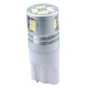 T10  12V  10 x SMD 3104  P : 1.20 W  Blanc