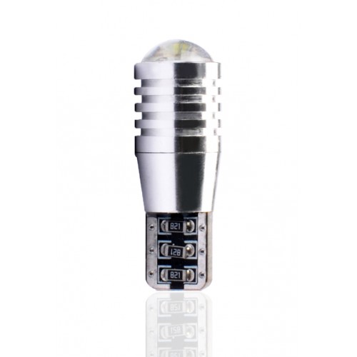 T10  12V  1 x Crew with Lens Canbus  P : 3.00 W  Blanc