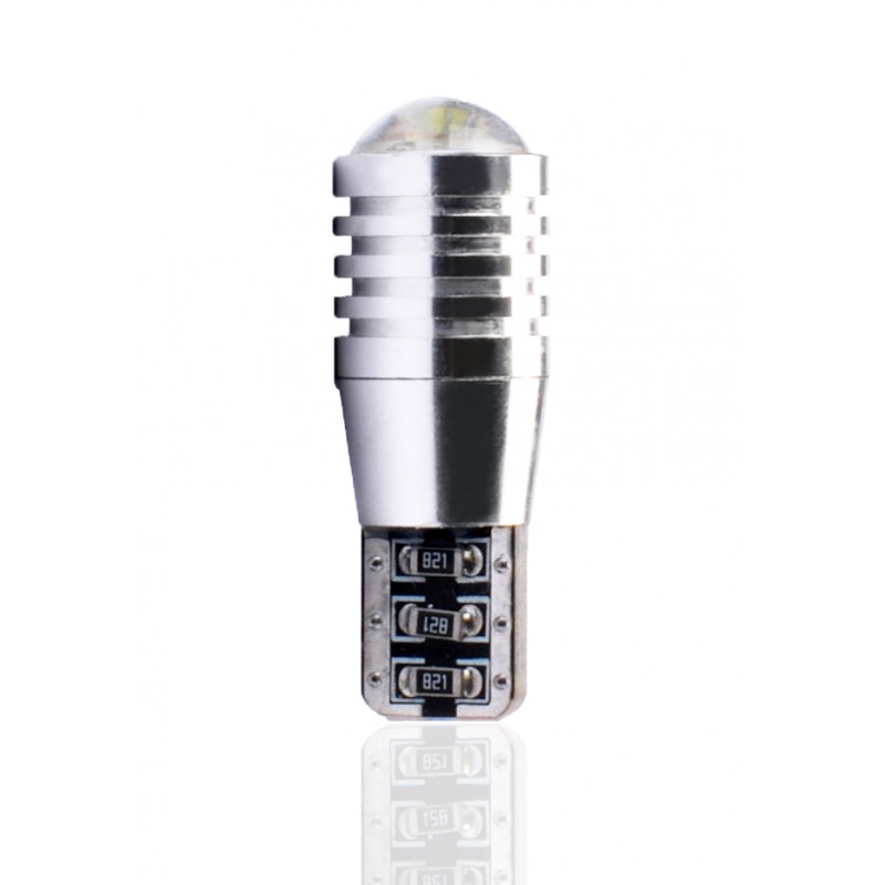 T10  12V  1 x Crew with Lens Canbus  P : 3.00 W  Blanc