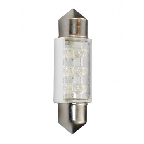 36 mm  - 12V  6x3mm Led Flux  P : 0.37 W  Blanc 