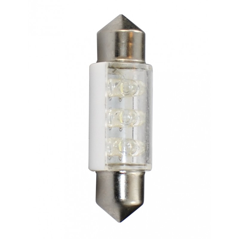 36 mm  - 12V  6x3mm Led Flux  P : 0.37 W  Blanc 