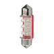 Blister 2 ampoules à LED C5W - 36mm - 12V - 0.37W - 6*3 mm Led Flux - Rouge