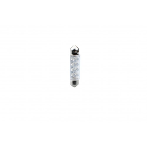 Blister 2 ampoules à LED C5W - 41mm - 12V - 0.53W - 8*3 mm Led Flux - Blanc