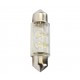 36 mm  - 12V  4x3mm Led Flux  P : 0.27 W  Blanc