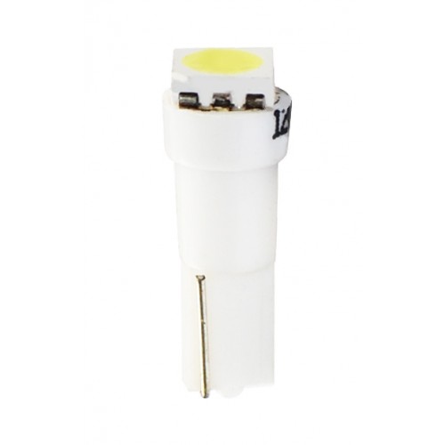 Blister 2 ampoules à LED T5 - 12V - 0.24W - 1 x SMD 5050 - Blanc