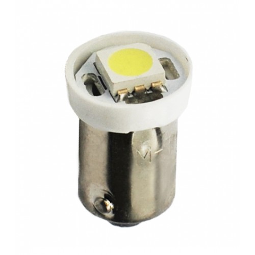 Blister 2 ampoules à LED T4W Ba9s - 12V - 0.24W -1 x SMD 5050 - Blanc