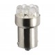 Ba15s - R5W  12V  8x Led Flux 5mm  P : 0.575W  Blanc