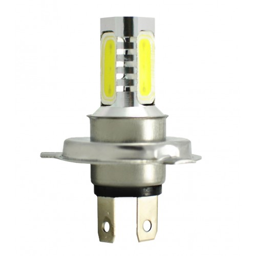 Blister 1 ampoule projecteur à LED H4 - 12V - 6.00W - 4 x High Power 1.5W - Blanc