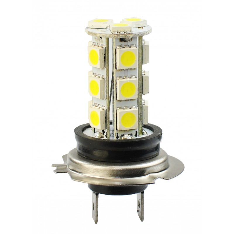 H7  12V  18 x SMD 5050 - P: 4.32W  Blanc