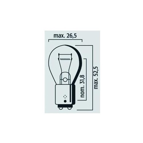 Lampe 12V 21/5W BAY15d