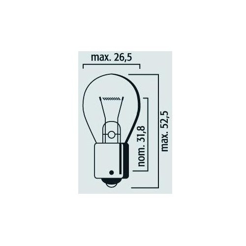 Lampe Stop et clignotant BA15s  P21W 12V 21W