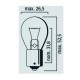 Lampe Stop et clignotant BA15s P21W 6V 21W