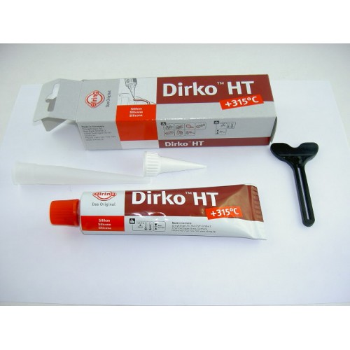 Tube 70 ml Pâte à joints DIRKO - Rouge (-60° C / +315°C)