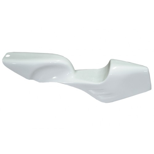 Selle - Monocoque polyester blanche - MBK Magnum