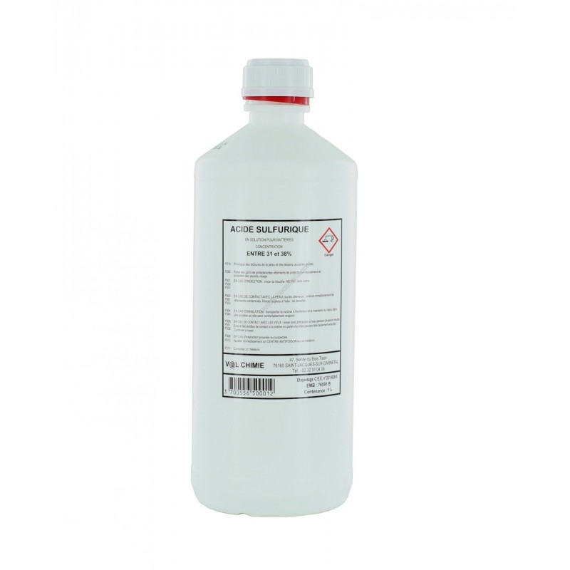 Palette de 540 Bidons 1 litre Electrolyte 37.4