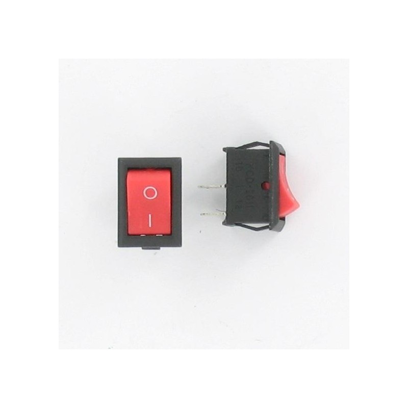 Interrupteur 20mm ON/OFF bouton rouge - SARL Difag