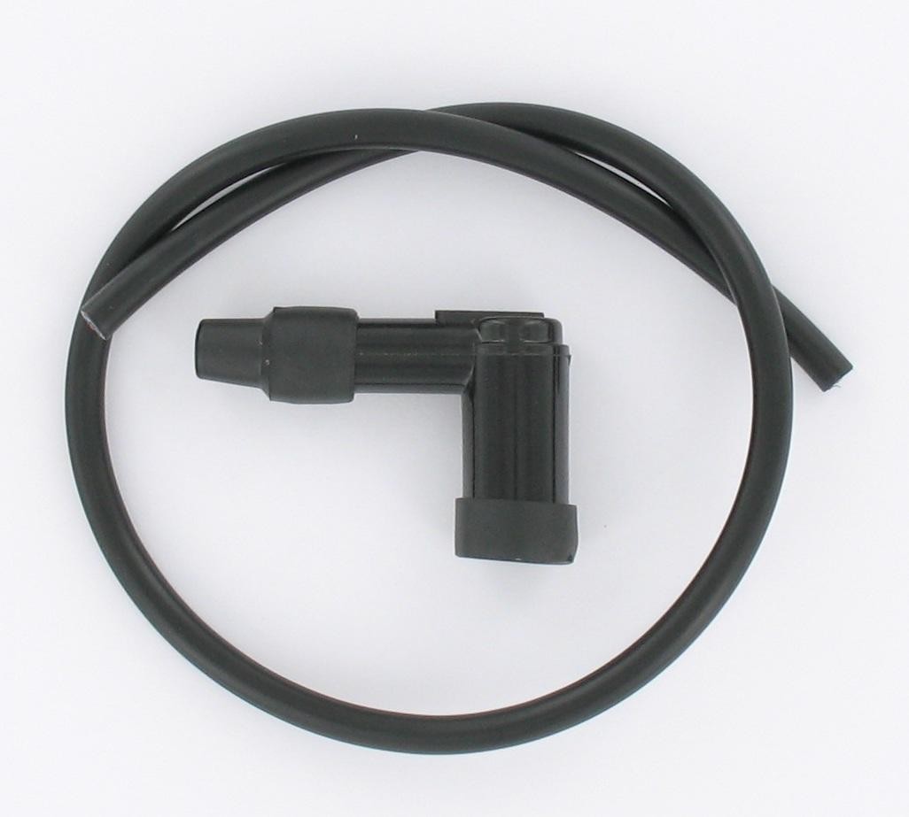 Kit fil de bougie noir 7mm (50cm) + antiparasite 90° - SARL Difag