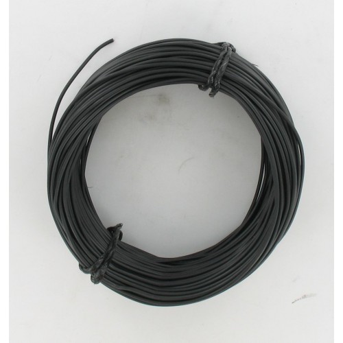 Rouleau de 50 mètres fil électrique tressé Noir 7/10 (1x0.50 mm²)