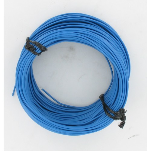 Rouleau de 50 mètres fil électrique tressé Bleu 7/10 (1x0.50 mm²)