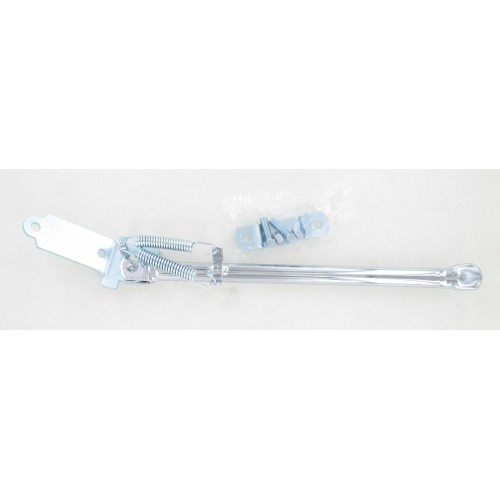 Béquille Latérale Lisse Chromé 340mm Cyclo bras carré