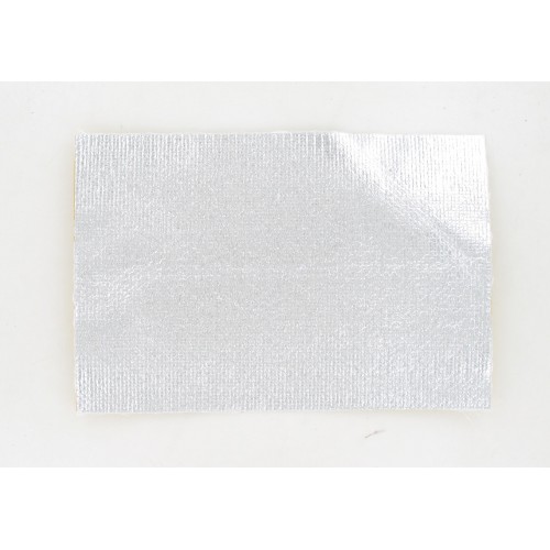 Plaque thermique adhesive 300x200 en tissu de verre / aluminium 600°C