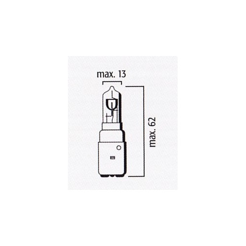 Lampe Phare Code 12V 35/35W BA20d Halogène