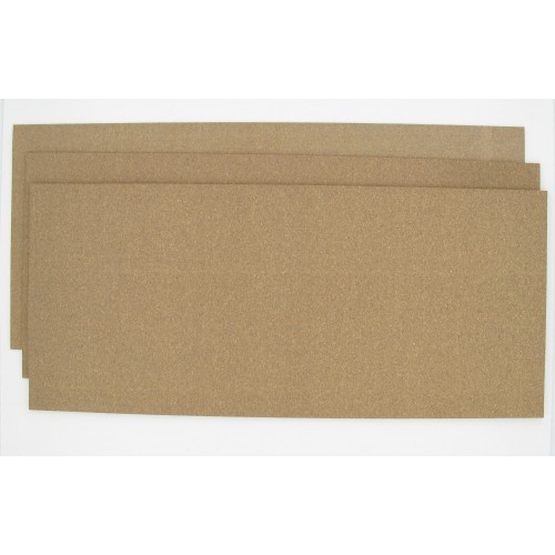 Pochette de 3 Feuilles 475 x 210 mm papier liège nitrile 100° - 1 feuille de chaque