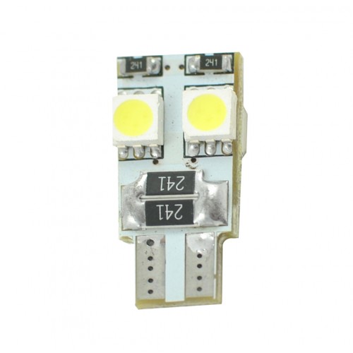 T10  12V  4 x SMD 5050 Canbus  P : 1.4 W  Blanc