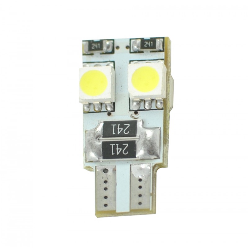 T10  12V  4 x SMD 5050 Canbus  P : 1.4 W  Blanc