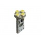 T10  12V  4 x SMD 3528 Canbus  P : 0.32 W  Blanc