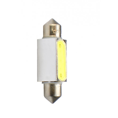 Blister 2 ampoules à LED C5W - 36mm - 12V - 0.96W - 1.5 x Led HP - Blanc