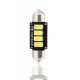 36 mm  - 12V  4 x SMD 5630 Canbus   P : 2.00 W  Blanc