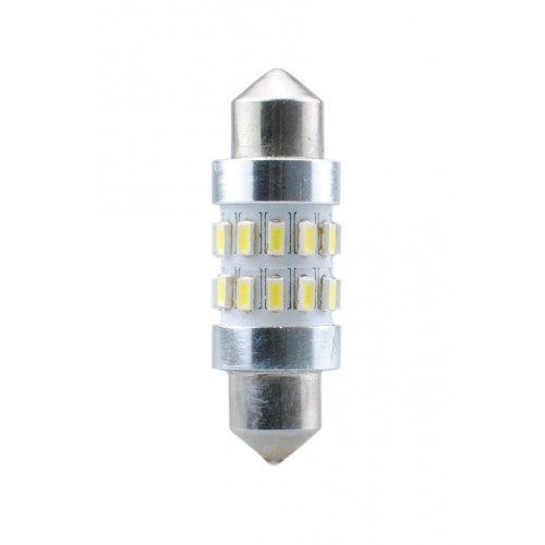 36 mm  - 12V  24 x SMD 3014 Canbus   P : 1.44 W  Blanc