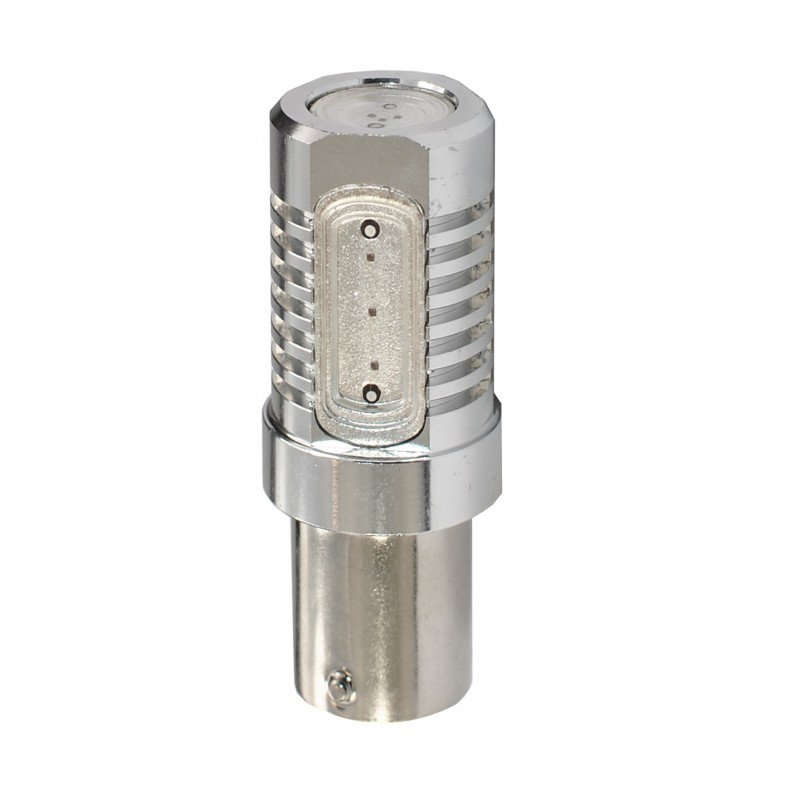 Pack De 2 Ampoules LED Rouges P21W BA15s Pour Voiture - 8W, COB, Compatible Stop/feu Arrière