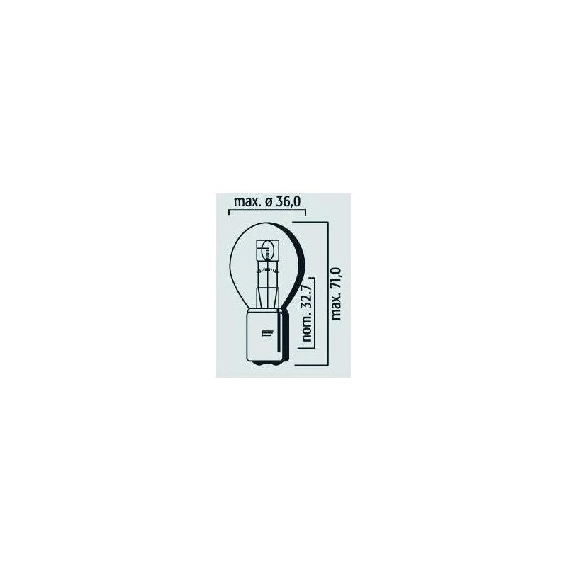 Lampe Phare Code 12V 35/35W BA20d