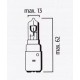 Lampe Phare Code BA20d 12V 35/35W Halogène Bleu