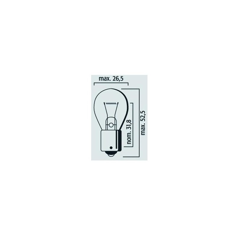 Lampe Stop et clignotant BA15s  P21W 12V 21W