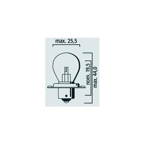 Ampoule 12V 15W P26s S3 Bleu