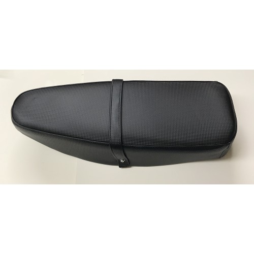 Selle Bi-Place noire avec sangle cyclomoteurs