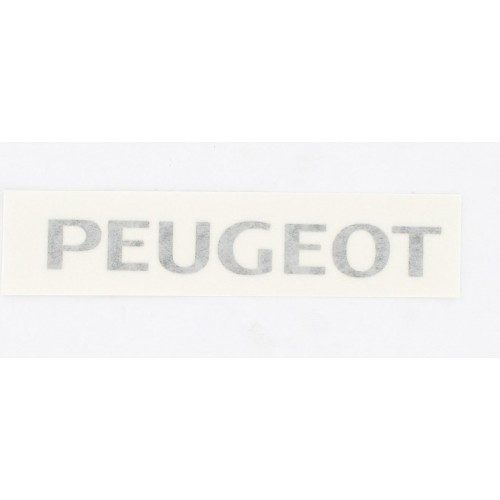 Autocollant transfert Noir Peugeot type origine selle (150x19)