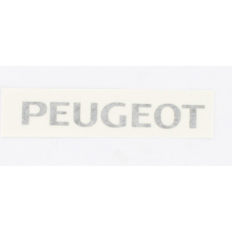 Autocollant transfert Noir Peugeot type origine selle (150x19)