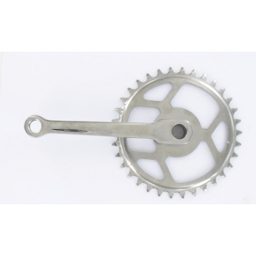 Manivelle droite avec plateau  / Pédalier adaptable Solex