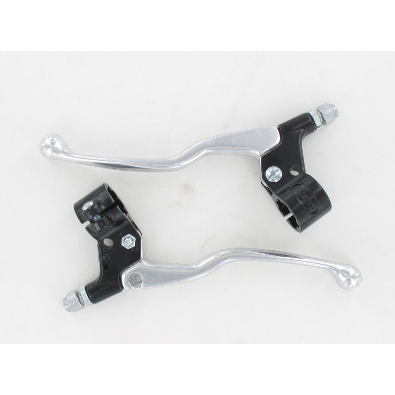 Paire De Leviers De Frein MX 1000 Old School Pour BMX - Argent, 2 Doigts