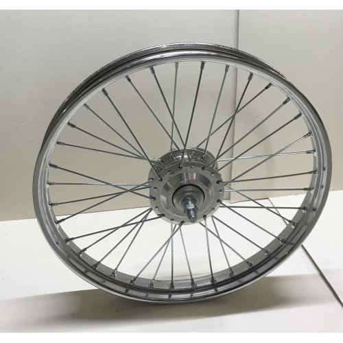 Roue avant 17&quot; à rayons complète Peugeot 103 SP MVL (36 trous)