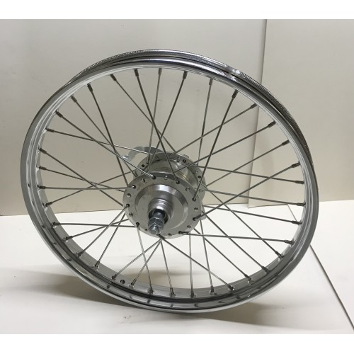 Roue arrière 17&quot; à rayons complète Peugeot 103 SP MVL (36 trous)