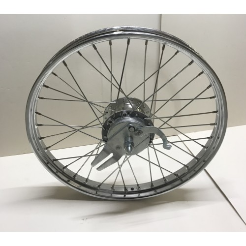 Roue arrière 1.5x17" à rayons complète Peugeot 103 SP MVL (36 trous)