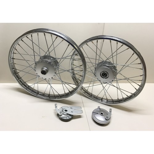 Paire de roues 1.4x17" à rayons Peugeot 103 Vogue (36 trous - 90x20)